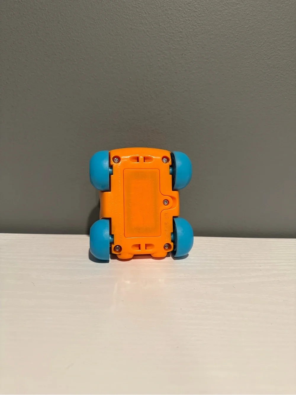 Fisher-Price Kids Orange & Blue Push Toy Car with Colorful Ears. Tested, works